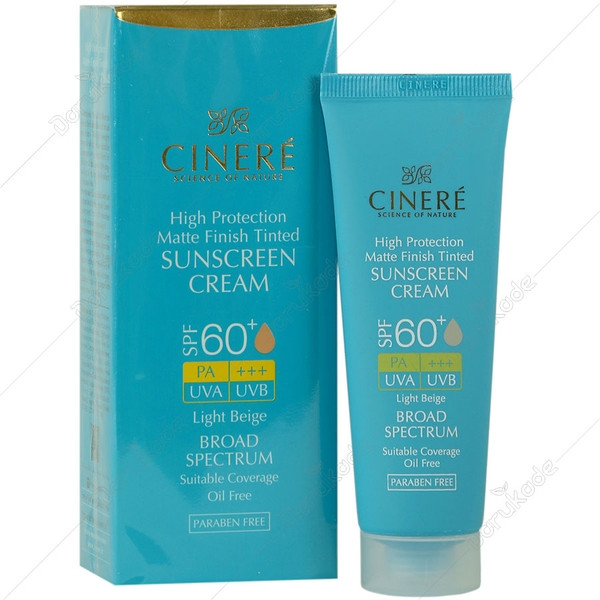 کرم ضد آفتاب رنگی سینره SPF60 (بژ روشن)