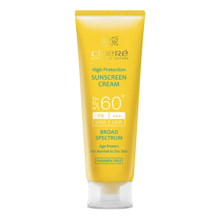 سینره کرم ضد آفتاب SPF+60 بدون رنگ