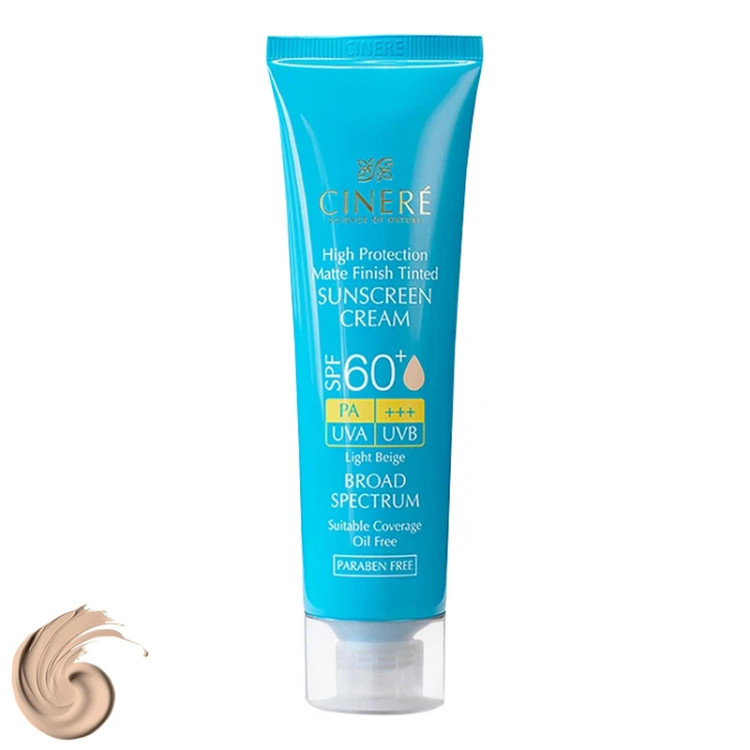 سینره کرم ضد آفتاب رنگی SPF+60 بژ طبیعی