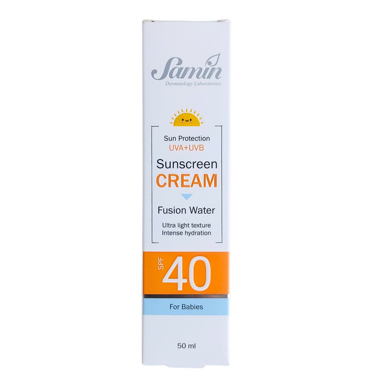ضد آفتاب فیوژن واتر کودکان SPF40 ثمین 50 میلیلیتر Samin