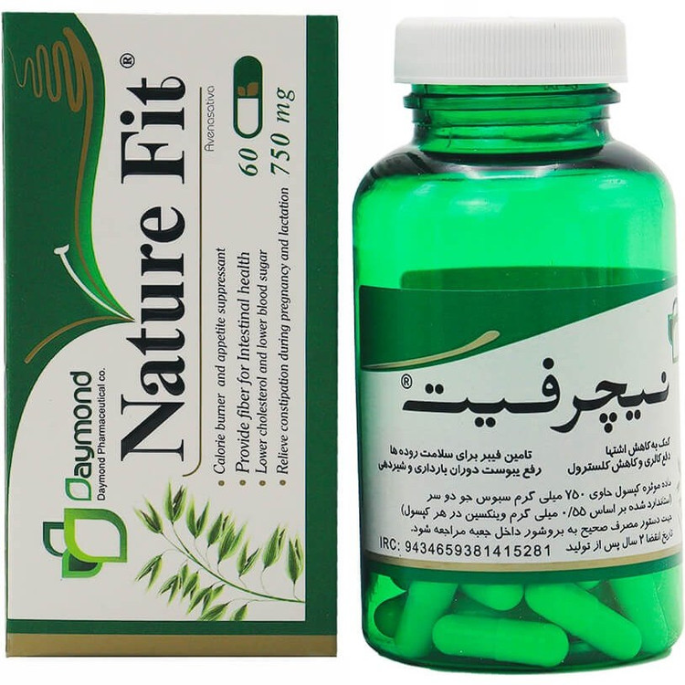 کپسول نیچرفیت دیموند ۷۵۰ میلی گرم ۶۰ عددی